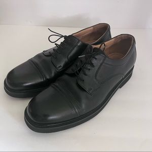 Cabelas Mens Black Leather Lace up Oxford Dress Shoes Size 12 M